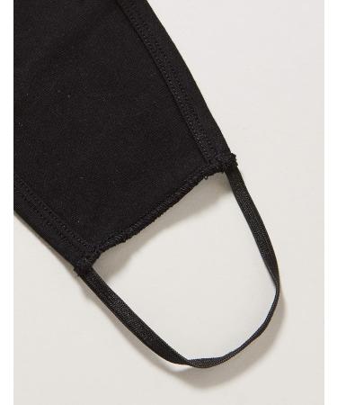 Oscar Apparels Kids Reusable Face Mask 100% BCI Cotton with Elastic Loop (5 Pack) 5 Count (Pack of 1) Black - Buy Online on GoSupps.com