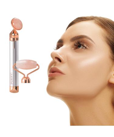 Purify 2 in 1 Vibrating Face Roller | Electric Jade Roller Massager for Wrinkles & Eye Puffiness - Shop Internationally - Buy Online on GoSupps.com