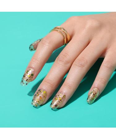 Bluesky Gel Nail Polish 10ml Golden Glow - SPZ12 Gold Gel Nail Polish for 21 Day Manicure Professional Salon & Home Use Requires Curing Under LED UV Nail Lamp - Buy Online on GoSupps.com