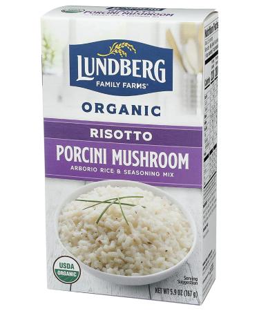 Lundberg Family Farms Traditional Italian Risotto Porcini Mushroom - 5.9 oz | Non-GMO, Gluten-Free, USDA Organic | Convenient Side Dish | 20 Min Cook Time - Buy Online on GoSupps.com