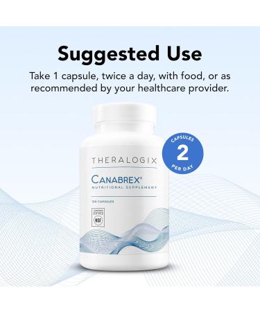 Theralogix Canabrex Palmitoylethanolamide (Pea) Supplement - 60-Day Supply - Joint Health Supplement for Women & Men - Sleep & Immune Support Supplement - NSF Certified - 120 Capsules - Buy Online on GoSupps.com