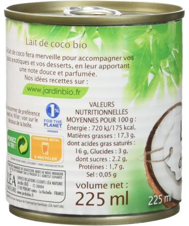Jardin BiO Etic Coconut Milk - 225 ml - Buy Online on GoSupps.com