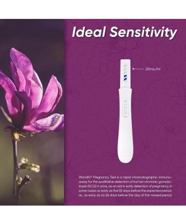 Wondfo Pregnancy Test Sticks 25 Pack - Rapid Detection Midstream Get One Step HCG Urine Test Result at Home - Get your HCG Result in 5 Seconds 25 count (Pack of 1) - Buy Online on GoSupps.com