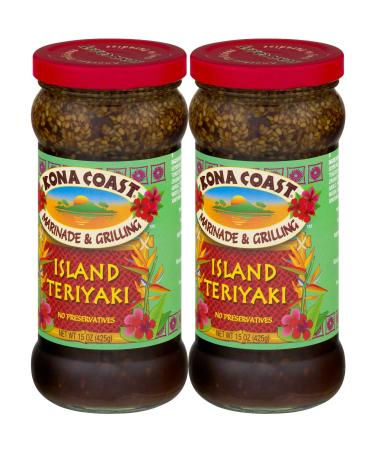 Kona Coast-Island Teriyaki Sauce, All Natural, No Preservatives - 15 Fl Oz | Pack of 2 - Buy Online on GoSupps.com
