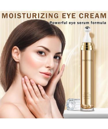 Effective Eye Cream for Dark Circles & Puffiness | Under Eye Serum & Roller - Daily Skincare for Women | Crema Para Las Ojeras - Buy Online on GoSupps.com