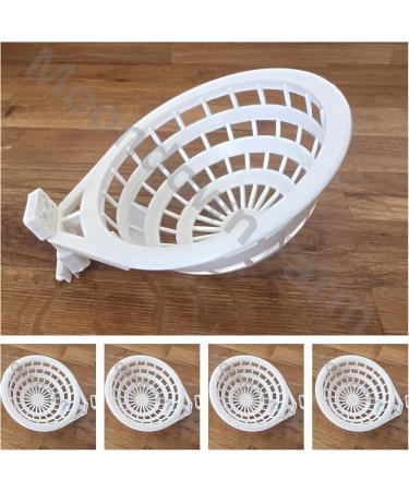 Moondown Farm Canary Bird Nest Pans 5 Pack 12.5cm Large Quality Plastic Pans - Buy Online on GoSupps.com