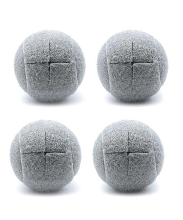 Pteanecay 4 PCS Precut Walker Tennis Ball for Furniture Legs and Floor Protection Heavy Duty Long Lasting Felt Pad Covering Grey