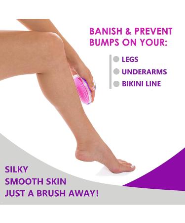 Dylonic Exfoliating Brush Set for Razor Bumps & Ingrown Hair - Silicone Face Scrubbers for Face & Body, Ideal for Dry Brushing - Buy Online on GoSupps.com