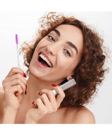 110-Piece Disposable Mascara Wands Set with Reusable Diamond Eyelash Brush Tube - Crystal Lash Eyebrow Applicators for Women/Girls Makeup (Pink Eye Pattern) - Buy Online on GoSupps.com