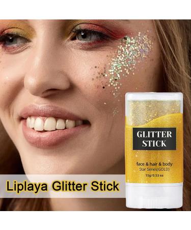  Generisch Glitter Pen Body Glitter Pen Festival Makeup Holographic Glitter Pen Face Body Hair Eye Glitter Pen Glitter Makeup for Women - Buy Online on GoSupps.com