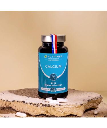 Bone Health Complex with Calcium, Magnesium, Vitamin D3 & K2 | 120 Vegetarian Capsules | Supports Bone Density and Strengthens Bones and Muscles | French Expertise - Buy Online on GoSupps.com