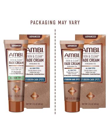 Ambi Even & Clear Fade Cream - Hyperpigmentation Treatment, Dark Spot Corrector with Niacinamide & Licorice Root Extract - 1 Fl Oz - Buy Online on GoSupps.com