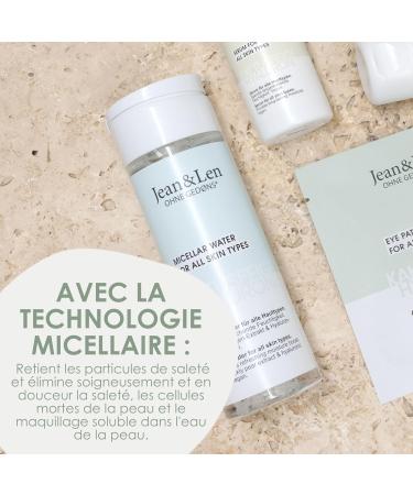 Jean & Len Micellar Water Hydrating Prickly Pear & Hyaluron for all skin types rids skin of impurities & dead cells cleansing micellar water vegan 200 ml - Buy Online on GoSupps.com