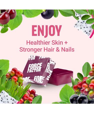 Force Factor Collagen Boosting Superfoods Vegan Collagen Booster for Women with Biotin Hyaluronic Acid and Vitamin C for Hair Skin Nails & Joint Support Tropical Fruit 60 Soft Chews 1 Pack Soft Chews - Buy Online on GoSupps.com