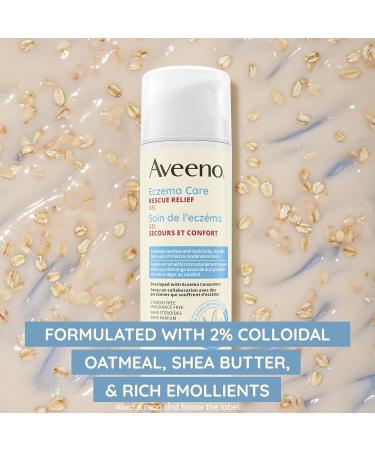 Aveeno Eczema Care Rescue Relief Treatment Gel Cream with Colloidal Oatmeal Skin Protectant Instantly Soothes & Cools Itchy Dry Skin Flare-Ups Steroid & Fragrance Free 150 mL - Buy Online on GoSupps.com