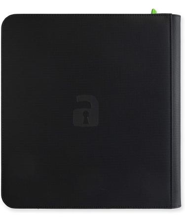 Vault X Premium Exo-Tec Zip Binder - 12 Pocket Trading Card Album - Black - Buy Online on GoSupps.com