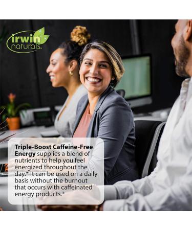 Buy Irwin Naturals Triple-Boost Caffeine-Free Energy | No Jitters Boost Focus & Brain Power | 75 Liquid Softgels - International Shipping Available - Buy Online on GoSupps.com