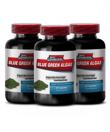 Supreme Immune System Supplement - Klamath Blue Green Algae 500mg Klamath Lake Blue Green Algae spirulina and chlorella Capsules spirulina Powder spirulina chlorella chlorella Tablets 3B 180Cap
