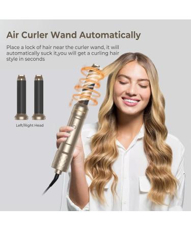 6 in 1 Airstyler Set - Negative Ion Hair Styler & Warm Air Brush | Perfect Christmas Gift | Round Blow & Smooth Brushes - Buy Online on GoSupps.com