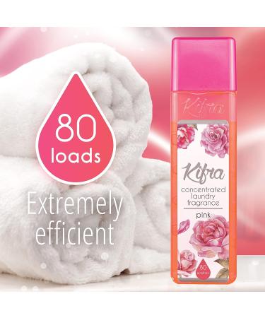 KIFRA PINK Concentrated Laundry Fragrance 200ml - Long Lasting Scent for 80 Washes - Buy Online on GoSupps.com
