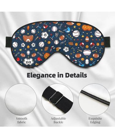 Sports Baseball Game Mask - Adjustable Soft Blindfold for Deep Sleep Travel & Meditation | Relaxation Essential - Buy Online on GoSupps.com