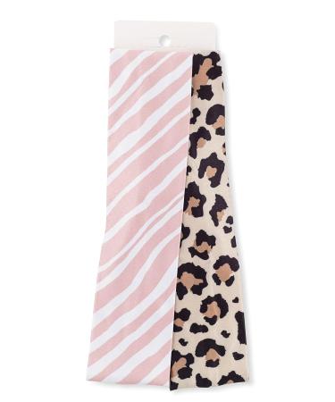 Goody Low Profile Headwraps for Fine Hair - 2 Count Cheetah & Stripe - Pain-Free Stylish Hair Accessories for All - Buy Online on GoSupps.com