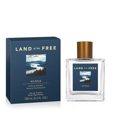 Land of the Free Acadia Eau de Toilette Spray 3.3 FL OZ Pack of 1 Modern 3.3 Fl Oz (Pack of 1) - Buy Online on GoSupps.com