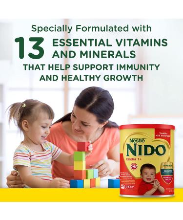 Nestle NIDO Kinder 1+ Toddler Milk Beverage - Nutritious Milk Drink for Growing Toddlers - Buy Online on GoSupps.com