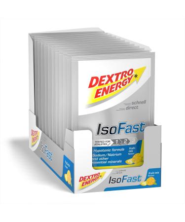 Dextro Energy ISO Fast Fruit Mix (12x56g Sachts) - Hypotones electrolyte powder with sodium magnesium potassium and chloride fast carbohydrate and mineral supply gluten -free lactose -free - Buy Online on GoSupps.com