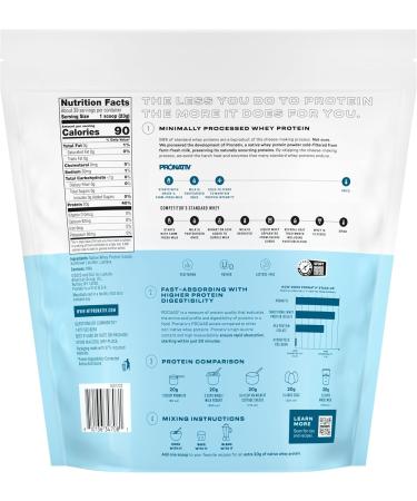 Pronativ 100% Whey Native Protein Powder Unflavored 2 lb Made from Farm Fresh Milk No Artificial Flavors or Preservatives for Muscle Health and Recovery Lactose Free - Buy Online on GoSupps.com