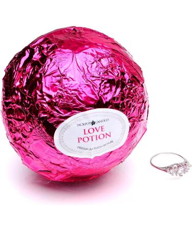 Love Potion Bath Bomb with Size 6 Ring Inside 10 oz - Made in USA - Buy Online on GoSupps.com