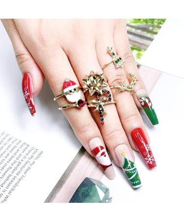Christmas Red Green Golden Glitter Dip Powder Set - No Lamp Cure Needed | Even & Smooth Finish | 6pcs x 10g/box - Buy Online on GoSupps.com