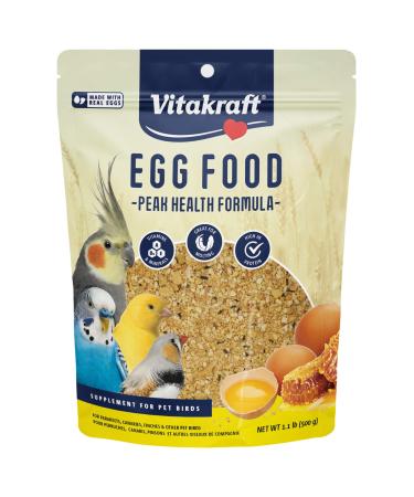 Vitakraft VitaSmart Egg Food for Birds - Daily Supplement for Parrots, Parakeets, Cockatiels, and Canaries - Bird Calcium Supplement