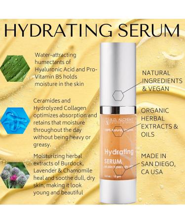 RD Alchemy Hyaluronic Acid Serum - 100% Natural & Organic Hydrating Solution for Dry & Sensitive Skin | Moisture Retention for All - Buy Online on GoSupps.com