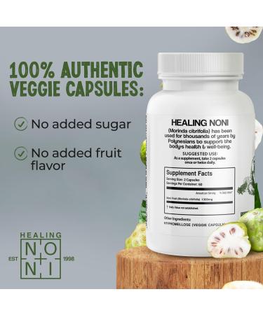 Healing Noni - 650mg 100ct - 100% Pure Noni Fruit Powder Capsules 100 Count (Pack of 1) - Buy Online on GoSupps.com
