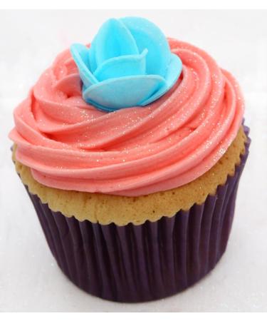 12 Blue Roses- Beautiful Edible 3D Wafer Cake Decorations - Buy Online on GoSupps.com