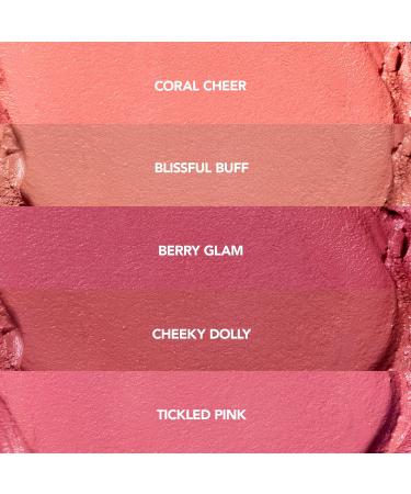 Buxom Plump Shot Collagen-Infused Lip Serum in Spellbound Pink Multichrome + Plump Shot Collagen Peptides Plumping Cream Blush Cream-to-Powder Blush in shade Coral Sheer - Buy Online on GoSupps.com