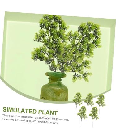 ABOOFAN 25 Pcs Simulated Pine Leaves Xmas Pine Branches Party Adornment Preserved Eucalyptus Halloween Wreath Branches Faux Plant Green Pine Needles Home Goods Decor Plastic Thuja Leaf Dark Greenx5pcs mediumx5pcs - Buy Online on GoSupps.com