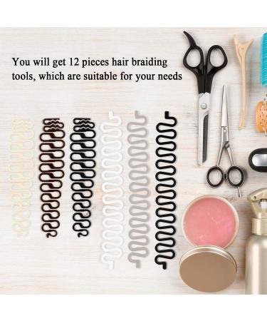 Hair Braiding Tool Set - 12 Pieces French Styling Stick & DIY Accessories for Perfect Hair Braids - Buy Online on GoSupps.com