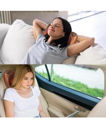 Neck & Back Massager with Heat Pillow | Portable Shiatsu Massage & Support for Home Office & Travel - Buy Online on GoSupps.com