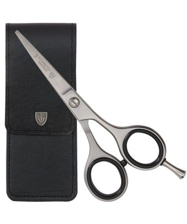 3 Swords Germany Professional Beard Hair Scissors Stainless Steel Straight Blade Sharp with case Beard Scissors