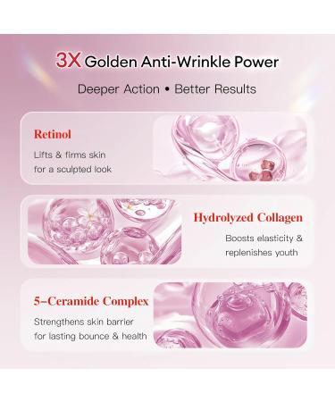 EXH Retinol Face Moisturizer Anti Aging Night Cream for Women Hydrating Skin Barrier Repair with Collagen 5 Ceramides & Bifida Non Greasy Daily Face Cream for Dry Sensitive Skin 1.76 Fl Oz - Buy Online on GoSupps.com