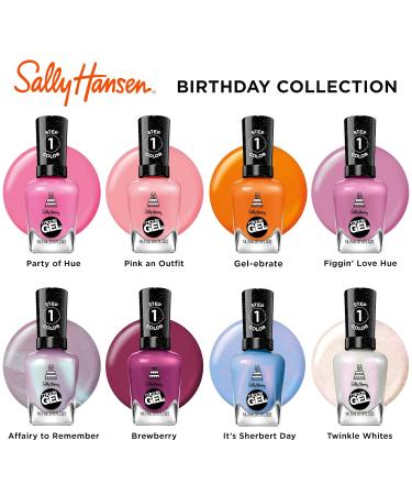 Sally Hansen Miracle Gel - Affairy to Remember Purple Nail Polish Long Lasting Gel Formula No UV Lamp Required 3.4 Fl Oz - Shop Internationally - Buy Online on GoSupps.com