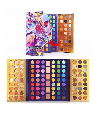 UCANBE Bright Purple Green Eyeshadow Palette | High Quality Shimmer Matte Glitter Makeup Set - Buy Online on GoSupps.com