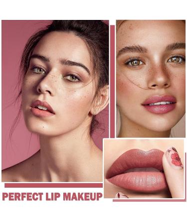 ZHISHUDL 3 Colors Matte Nude Lipstick Set for Long-Lasting Waterproof Makeup - Set C - Buy Online on GoSupps.com