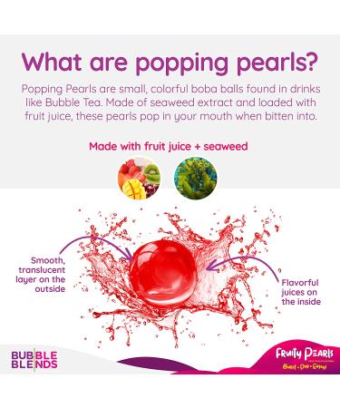 Strawberry Popping Boba (7lbs) - Gluten-Free & Fat-Free Bursting Pearls for Bubble Tea - Real Fruit Juice - Non-Dairy Sinkers & Dessert Toppings - Buy Online on GoSupps.com