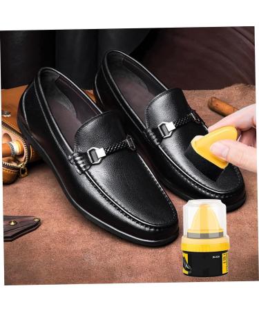 Shoe Polish Kit 2Pcs 50ML Clear & Black Shoe Polish for Leather Shoe Cream Polish Leather Shoe Polish to Restore Clean & Shine Shoes Purse Boots - Buy Online on GoSupps.com