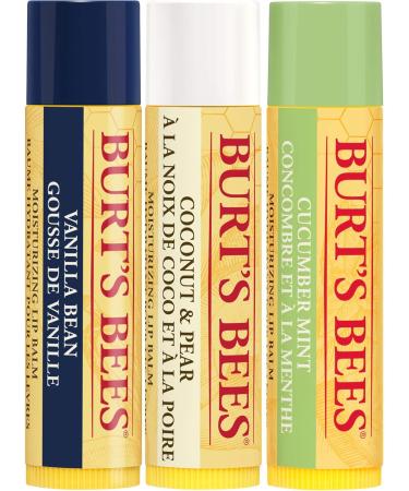 Burt's Bees Moisturizing Lip Balm for Dry Chapped Lips 100% Natural Origin Assorted Flavours with Fruit Extracts 3 Tubes 4.25 g Super Fruit - Buy Online on GoSupps.com