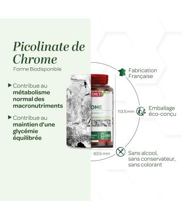 SUPERDIET - CHROME PICOLINATE Normal blood sugar Nutritherapy Made in France 150 capsules - Buy Online on GoSupps.com