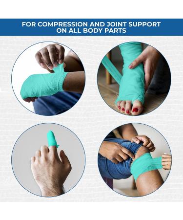BANDVET WRAP Self Adhesive Bandage Wrap - 12 Assorted Colors, Non-Woven, Breathable & Water-Resistant - 2 x 5 Yards for First Aid, Sports Injury, Body Sprains & Pets - Buy Online on GoSupps.com